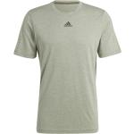 Olivgrüne Melierte Sportliche adidas T-Shirts für Herren Größe S 