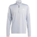 adidas Men's Own The Run Half-Zip Jacket Track Top, Halo Silver, L Tall