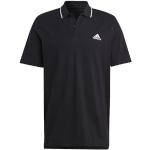 Schwarze Kurzärmelige adidas SL Herrenpoloshirts & Herrenpolohemden aus Baumwolle Größe 4 XL 