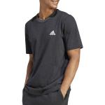 Reduzierte Schwarze Melierte adidas Essentials T-Shirts aus Jersey für Herren Größe 3 XL Große Größen 