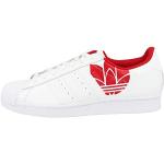 Weiße adidas Superstar Low Sneaker für Herren Größe 46 