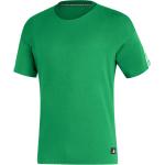 Reduzierte Grüne adidas Performance T-Shirts aus Baumwolle für Herren Größe S 