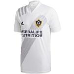 Weiße adidas LA LA Galaxy V-Ausschnitt T-Shirts für Herren Größe L 