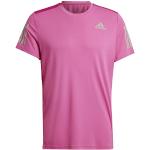Adidas Herren T-Shirt (Short Sleeve) Own The Run Tee, Semi Lucid Fuchsia/Reflective Silver, IC7650, M