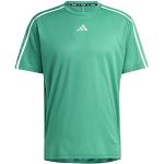 Grüne Kurzärmelige adidas Court T-Shirts durchsichtig für Herren Größe L 
