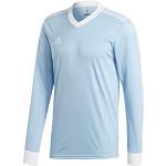Reduzierte Blaue Gestreifte adidas Tabela V-Ausschnitt T-Shirts aus Polyester für Herren Größe 4 XL 