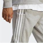 ADIDAS Herren Hose Essentials French Terry Tapered Cuff 3-Streifen (normal & lang) MGREYH/WHITE L/T (4066745405643)