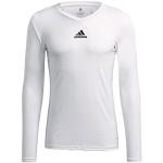 Reduzierte Weiße Langärmelige adidas T-Shirts für Herren Größe XS 