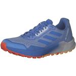 Reduzierte Blaue adidas Terrex Agravic Flow Trailrunning Schuhe mit Schnürsenkel aus Mesh für Herren Größe 45,5 