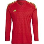 Rote Langärmelige adidas Tiro 23 V-Ausschnitt V-Shirts aus Jersey für Herren Größe XS für den für den Winter 