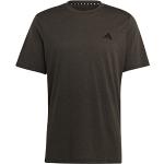 Reduzierte Olivgrüne Kurzärmelige adidas T-Shirts aus Jersey für Herren Größe XS 