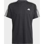 Adidas Herren Train Essentials Base 3-Stripes T-Shirt Sportshirt schwarz-weiÃ M