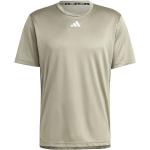 Adidas Hiit Base Running Shirt Men (IB7917) silver pebble/easy green/silver