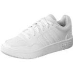 Weiße Casual adidas Hoops Damensneaker & Damenturnschuhe mit Basketball-Motiv aus Textil Größe 40,5 