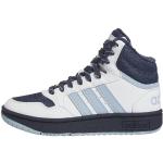 Marineblaue adidas Hoops High Top Sneaker & Sneaker Boots mit Schnürsenkel in Normalweite für Kinder 