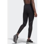 Schwarze Atmungsaktive adidas How We Do Sport-Leggings & Tights für Damen zum Laufsport 