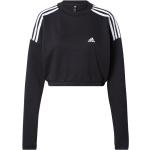 Schwarze Unifarbene Streetwear adidas Nachhaltige Rundhals-Ausschnitt Damensweatshirts Cropped Größe M 
