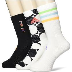 adidas, Pride Love Unites, Socken (3 Paare), Aus Weiß/Schwarz/Mehrfarbig, S, Unisex-Adult