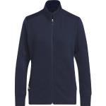 Marineblaue adidas Stehkragen Zip Hoodies & Sweatjacken mit Reißverschluss mit Kapuze für Damen Größe XS 