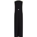 Reduzierte Schwarze Ärmellose adidas Maxi Sommerkleider mit Cutwork aus Jersey für Damen Größe S für den für den Sommer 