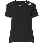 adidas Jungen T-Shirt Techfit Base, Schwarz, 128