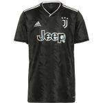 Schwarze Atmungsaktive adidas Juventus Turin V-Ausschnitt Juventus Turin Trikots für Herren - Auswärts 2022/23 