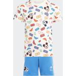 Adidas Kids x Disney Micky Maus T-Shirt und Shorts Set Chalk white/black/Pulse Lime/bright Royal (IB4842)