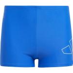 Blaue Sportliche adidas Boxer-Badehosen aus Polyamid für Herren 