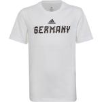 Reduzierte Weiße adidas Performance DFB - Deutscher Fußball-Bund Kinder T-Shirts aus Baumwolle für Jungen Größe 140 