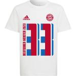 Weiße adidas FC Bayern Kinderfanshirts Größe 140 