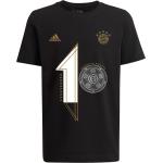 Reduzierte Schwarze adidas Performance FC Bayern Kinder T-Shirts aus Baumwolle für Jungen Größe 128 