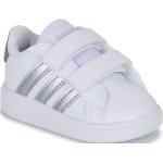 Reduzierte Weiße adidas Court Low Sneaker für Kinder Größe 24 