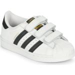 Weiße adidas Superstar Low Sneaker aus Leder für Kinder Größe 31 