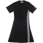 Schwarze Streetwear adidas Freizeitkleider für Damen Größe XL 