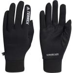 Schwarze adidas Performance Touchscreen-Handschuhe aus Fleece für Damen 