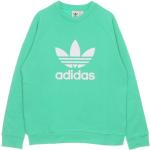 Grüne Streetwear adidas Trefoil Herrensweatshirts Größe XS 