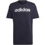 Blaue Langärmelige adidas T-Shirts aus Baumwolle für Herren Größe 4 XL 