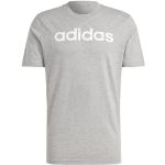 Graue Langärmelige adidas T-Shirts aus Baumwolle für Herren Größe 4 XL 