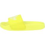 Gelbe adidas Adilette Lite Badeschlappen für Damen 