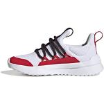 Reduzierte Weiße adidas Lite Racer Low Sneaker mit Schnürsenkel aus Textil für Kinder Größe 37,5 