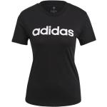 Reduzierte Schwarze Kurzärmelige adidas Sportswear T-Shirts aus Baumwolle für Damen Größe L 