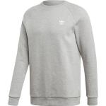 Graue Streetwear adidas Essentials Rundhals-Ausschnitt Herrensweatshirts Größe L 