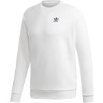 Weiße Streetwear adidas Essentials Rundhals-Ausschnitt Herrensweatshirts Größe L 