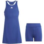 Reduzierte Blaue adidas Kinderkleider aus Jersey für Mädchen Größe 164 