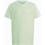 Grüne adidas Essentials 3 Stripes Kinder T-Shirts aus Jersey für Mädchen 