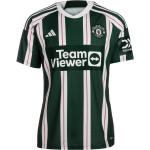 adidas Manchester United 23-24 Auswärts Teamtrikot Herren in green night-core white-active maroon, Größe S