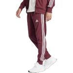 adidas Men's Essentials French Terry Tapered Cuff 3-Stripes Pants Jogginghose, Shadow Red, XL Tall