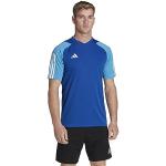 Reduzierte Royalblaue Kurzärmelige adidas Tiro 23 T-Shirts für Herren Größe M 