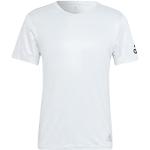 Reduzierte Weiße adidas Run It T-Shirts für Herren Größe S 