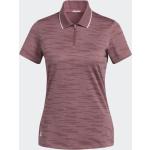 Burgundfarbene adidas Golf Damenpoloshirts & Damenpolohemden mit Reißverschluss Größe M 